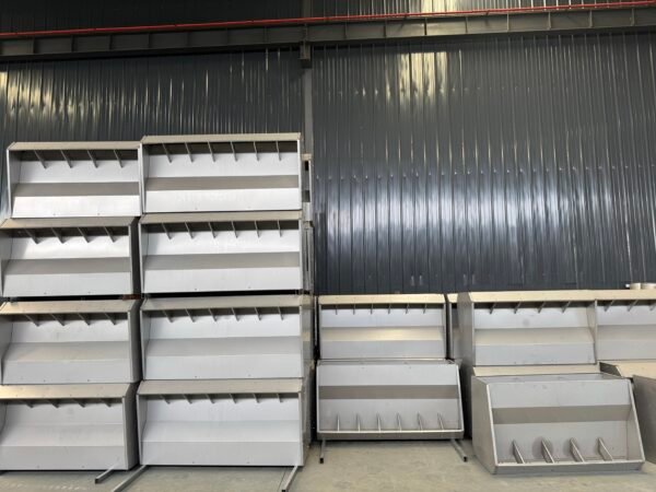 Stainless steel double fabric slot piglet Stainless Steel Trough For Pig Farm